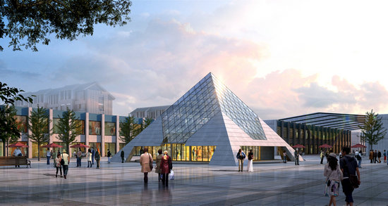 广丰县金字塔网架